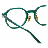 Linda Farrow - Axis Angular Optical Glasses in Bottle Green (Asian Fit) - LF85AC3OPT - Linda Farrow Eyewear