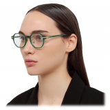 Linda Farrow - Axis Angular Optical Glasses in Bottle Green (Asian Fit) - LF85AC3OPT - Linda Farrow Eyewear