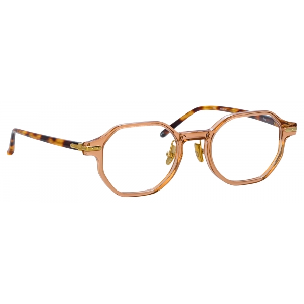 Linda Farrow - Axis Angular Optical Glasses in Toffee (Asian Fit) - LF85AC4OPT - Linda Farrow Eyewear