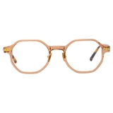 Linda Farrow - Axis Angular Optical Glasses in Toffee (Asian Fit) - LF85AC4OPT - Linda Farrow Eyewear