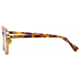 Linda Farrow - Axis Angular Optical Glasses in Toffee (Asian Fit) - LF85AC4OPT - Linda Farrow Eyewear