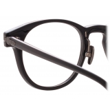 Linda Farrow - Bay D-Frame Optical Glasses in Black and Nickel (Asian Fit) - Linda Farrow Eyewear