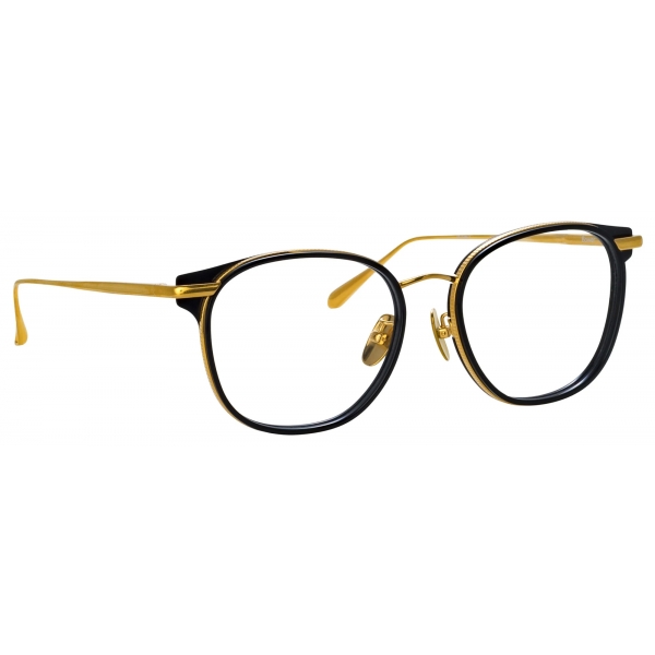 Linda Farrow - Bower D-Frame Optical Glasses in Black - LFL1486C1OPT - Linda Farrow Eyewear