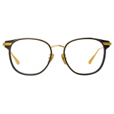 Linda Farrow - Bower D-Frame Optical Glasses in Black - LFL1486C1OPT - Linda Farrow Eyewear