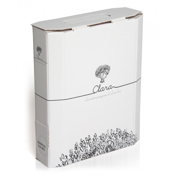 Olio Clara - Olio Extravergine di Oliva Bio - Monovarietale di Piantone di Falerone - 1 l