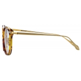 Linda Farrow - Bower D-Frame Optical Glasses in Tortoiseshell - LFL1486C2OPT - Linda Farrow Eyewear