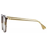 Linda Farrow - Calthorpe Oval Optical Glasses in Caramel Horn - LFL251C95OPT - Linda Farrow Eyewear