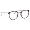 Linda Farrow - Calthorpe Oval Optical Glasses in Grey Horn - LFL251C94OPT - Linda Farrow Eyewear