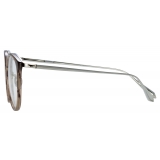 Linda Farrow - Calthorpe Oval Optical Glasses in Grey Horn - LFL251C94OPT - Linda Farrow Eyewear