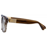 Linda Farrow - Carlos D-Frame Optical Glasses in Caramel Horn - LFL1412C3OPT - Linda Farrow Eyewear