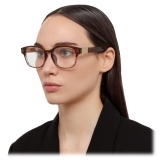 Linda Farrow - Carlos D-Frame Optical Glasses in Caramel Horn - LFL1412C3OPT - Linda Farrow Eyewear