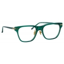 Linda Farrow - Cove D-Frame Optical Glasses in Bottle Green (Asian Fit) - LF81AC4OPT - Linda Farrow