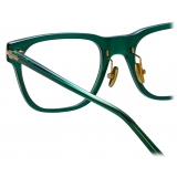 Linda Farrow - Occhiali da Vista Cove D-Frame in Verde Bottiglia (Asian Fit)  - LF81AC4OPT - Linda Farrow