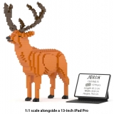 Jekca - Deer 01 - Big - Lego - Scultura - Costruzione - 4D - Animali di Mattoncini - Toys