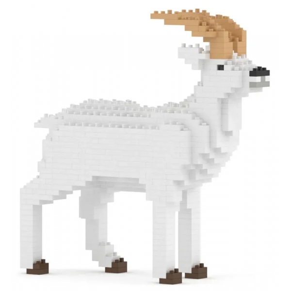 Jekca - Goat 01 - Big - Lego - Sculpture - Construction - 4D - Brick Animals - Toys