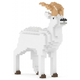 Jekca - Goat 01 - Big - Lego - Sculpture - Construction - 4D - Brick Animals - Toys