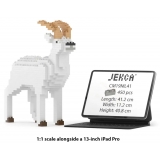 Jekca - Goat 01 - Big - Lego - Sculpture - Construction - 4D - Brick Animals - Toys