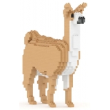 Jekca - Llama 01 - Big - Lego - Scultura - Costruzione - 4D - Animali di Mattoncini - Toys