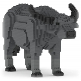 Jekca - Buffalo 01 - Big - Lego - Sculpture - Construction - 4D - Brick Animals - Toys