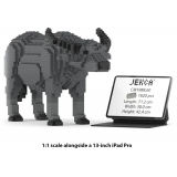 Jekca - Buffalo 01 - Big - Lego - Sculpture - Construction - 4D - Brick Animals - Toys