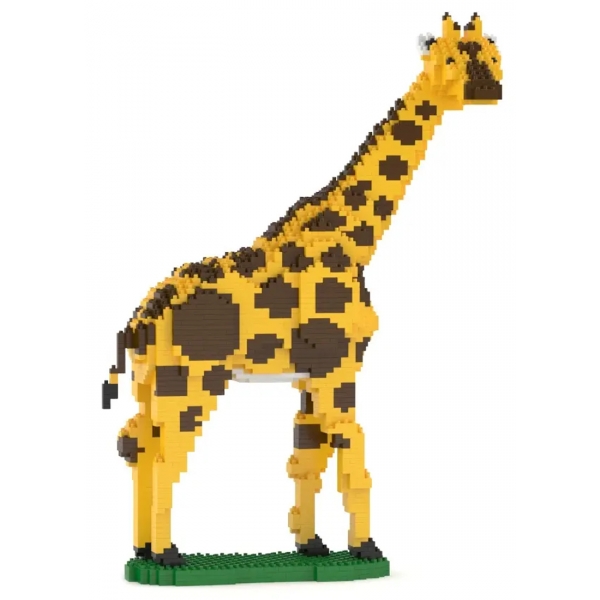 Jekca - Giraffe 01 - Big - Lego - Scultura - Costruzione - 4D - Animali di Mattoncini - Toys