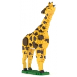 Jekca - Giraffe 01 - Big - Lego - Sculpture - Construction - 4D - Brick Animals - Toys