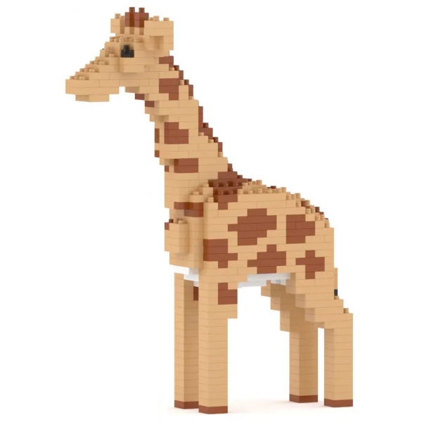 Jekca - Giraffe 02 - Big - Lego - Scultura - Costruzione - 4D - Animali di Mattoncini - Toys