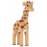 Jekca - Giraffe 02 - Big - Lego - Sculpture - Construction - 4D - Brick Animals - Toys