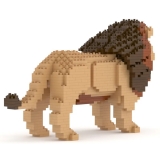 Jekca - Lion 03 - Big - Lego - Sculpture - Construction - 4D - Brick Animals - Toys