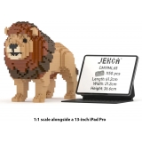 Jekca - Lion 03 - Big - Lego - Sculpture - Construction - 4D - Brick Animals - Toys