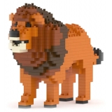 Jekca - Lion 02 - Big - Lego - Sculpture - Construction - 4D - Brick Animals - Toys