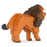 Jekca - Lion 02 - Big - Lego - Sculpture - Construction - 4D - Brick Animals - Toys