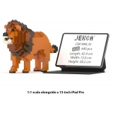 Jekca - Lion 02 - Big - Lego - Sculpture - Construction - 4D - Brick Animals - Toys