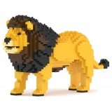 Jekca - Lion 01 - Big - Lego - Sculpture - Construction - 4D - Brick Animals - Toys