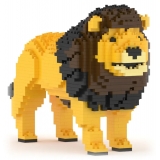 Jekca - Lion 01 - Big - Lego - Sculpture - Construction - 4D - Brick Animals - Toys