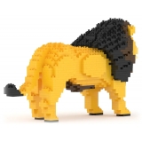 Jekca - Lion 01 - Big - Lego - Sculpture - Construction - 4D - Brick Animals - Toys