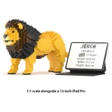 Jekca - Lion 01 - Big - Lego - Sculpture - Construction - 4D - Brick Animals - Toys