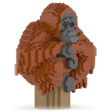 Jekca - Orangutan 01 - Big - Lego - Sculpture - Construction - 4D - Brick Animals - Toys