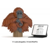 Jekca - Orangutan 01 - Big - Lego - Sculpture - Construction - 4D - Brick Animals - Toys