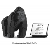 Jekca - Gorilla 01 - Big - Lego - Sculpture - Construction - 4D - Brick Animals - Toys