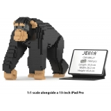 Jekca - Chimpanzee 02 - Big - Lego - Sculpture - Construction - 4D - Brick Animals - Toys