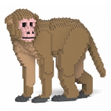 Jekca - Monkey 01 - Big - Lego - Sculpture - Construction - 4D - Brick Animals - Toys