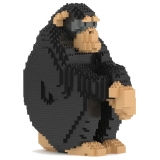 Jekca - Chimpanzee 01 - Big - Lego - Sculpture - Construction - 4D - Brick Animals - Toys