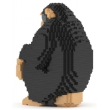 Jekca - Chimpanzee 01 - Big - Lego - Sculpture - Construction - 4D - Brick Animals - Toys