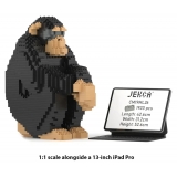 Jekca - Chimpanzee 01 - Big - Lego - Scultura - Costruzione - 4D - Animali di Mattoncini - Toys