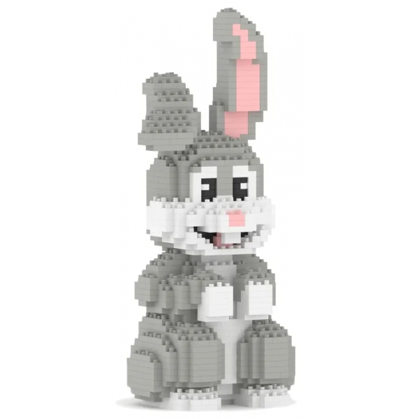 Jekca - Rabbit 03 - Big - Lego - Scultura - Costruzione - 4D - Animali di Mattoncini - Toys