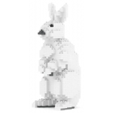 Jekca - Rabbit 01 - Big - Lego - Sculpture - Construction - 4D - Brick Animals - Toys