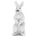 Jekca - Rabbit 01 - Big - Lego - Scultura - Costruzione - 4D - Animali di Mattoncini - Toys