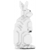 Jekca - Rabbit 01 - Big - Lego - Scultura - Costruzione - 4D - Animali di Mattoncini - Toys