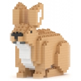 Jekca - Rabbit 02 - Big - Lego - Scultura - Costruzione - 4D - Animali di Mattoncini - Toys